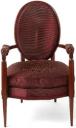 Jacques-Emile Ruhlmann variant of the ‘Napoleon’ model mahogany chair. 1920 38.5in (98cm) high